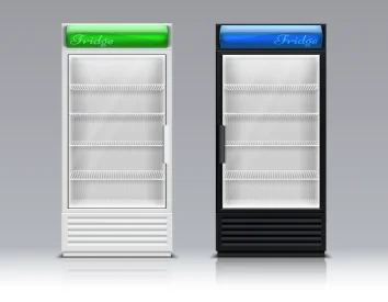 modern commercial fridge