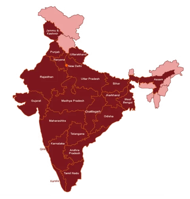india map